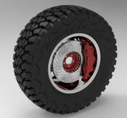 4x4 brake wheel
