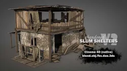 Abandoned Slum Shelters V2 3D model