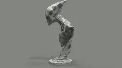 Alien statue 3D print model