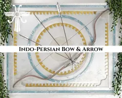 Ancient Indo Persian Bow and Arrow Low-poly 3D model
