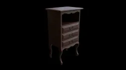 Antique Office Cabinet Free 3D model
