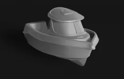 Arvor fishing boat 3D print model