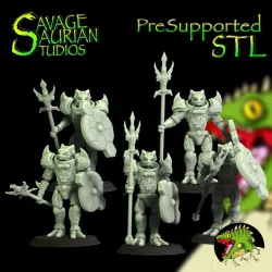 Axol'Koatl Shoal Guard (Without Helmets), Scifi Deep Sea Warriors
