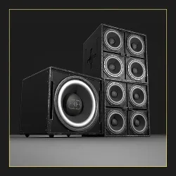 Banana Speakers V8 - BNN Mark20 Low-poly 3D model
