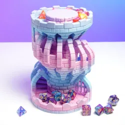 Battlement Dice Tower (and storage!)