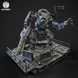 Big Particle Robot Static Pose Set 100mm (approx. height)