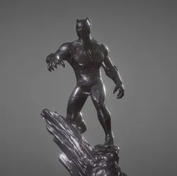 BLACK PANTHER INSPIRITED DIORAMA 3D print model