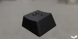 braille letter f - Cherry MX Keycap