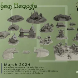 Briarthorn Boroughs: Halfling Village COMPLETE SET