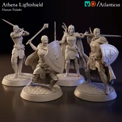 BUNDLE - Human Paladin - Athena Lightshield