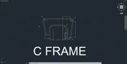 c clamp AutoCAD 2d drafting