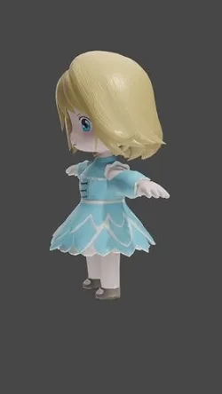 charector chibi Low-poly 3D model