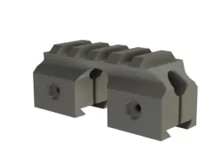 Chaser Rail Mod - Add picatinny rail while still allowing use of the fixed sites
