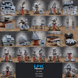 City Sewers Set / Water & Town Encounter / Canal Village Collection / Pre-Supported