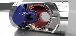 Concept Opposed piston Engine  3D print model
