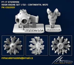 CONTINENTAL W670 ENGINE for Stearman PT-17 Kaydet ICM 3D model