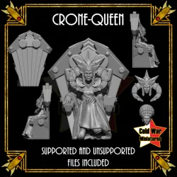 Crone Queen of the Steppes on Throne