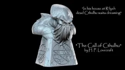 Cthulhu The Great Old One Bust - Lovecraft  3D print model