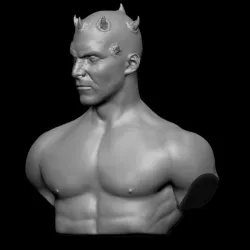 Darth Maul - Statue Bust - Star Wars 3D Print File Model - STL