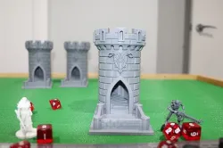 Dice Tower - Squid Castle-15cm tall - roll dice thru staircase 3D print model