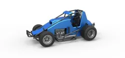 Diecast Sprint car Scale 1 to 25 3D print model
