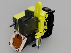 E3D-V6 / Titan extruder / BL Touch mount for HyperCube Evolution