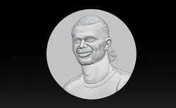 Erling Haaland bust for 3D printing 3D print model