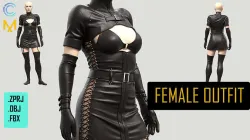 FAMALE OUTFIT  3D model
