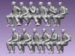 German paratroopers 3D print model