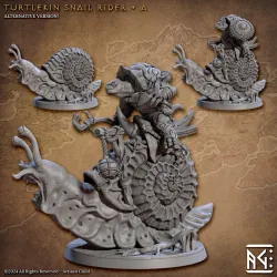 Giant Snail Rider - A (Jadeshell Turtlekin)