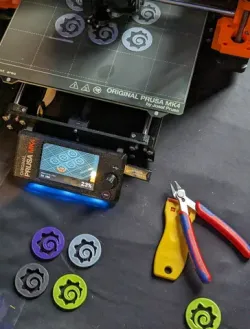 Grafana, Prometheus, etc logo coins