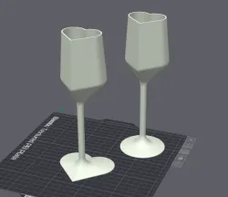 Heart-shaped Champagne Glass
