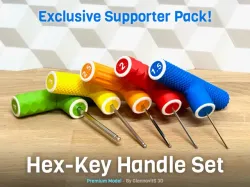 Hex-key T- and L-Handle Set (Premium supporter pack - metric)