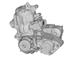 Honda CR500 engine 3d scan