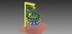 Hopper arrangement 3d drawing