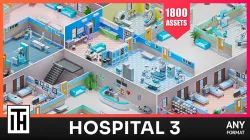 Hospital 3 - Asset Pack by ithappy Low-poly 3D model