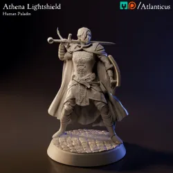 Human Paladin - Athena Lightshield - Sword 1H