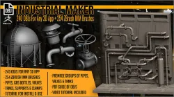Industrial Maker 240 OBJs and 254 ZBrush IMM Brushes 3D model