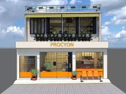 Instagrammable cafe with two different atmospheres 3D model
