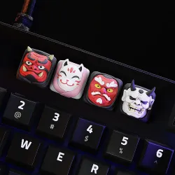 Japanese Masks Keycaps - Mechanical Keyboard 3D print model
