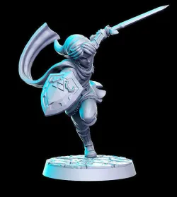 Link Legend of zelda 32mm Pre-supported 3D print model