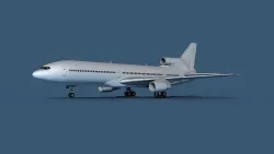Lockheed L-1011-50 Unmarked 1 3D model