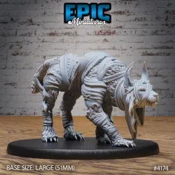Lynx Mummy Angry / Wild Cat Beast / Ancient Egyptian Creature / Undead Pedator / Pyramid Guard / Desert Ruler / Sand Encounter