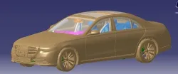 Mercedes BENZ S-Class 400d 4MATIC 2021 Vehicle 3d scan model 3D model