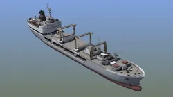 Merchant Cargo Ship 3D model