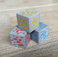 Minecraft ore block dual color