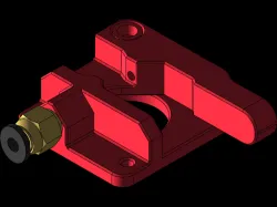 Mk8 Extruder - Extrusor MK8 Rojo