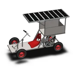 MOBIL LISTRIK TENAGA SURYA KAPASITAS BARANG 50 KG