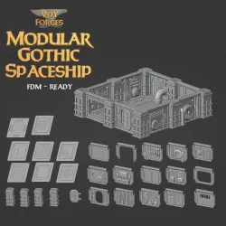 Modular Gothic Spaceship Interior