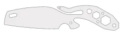 Multitool Broken Back Knife Template